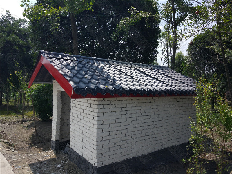 温江区府通路政府旧房改造合成树脂瓦案例